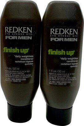 for Men Finish Up Daily Weightless Conditioner 1 OZ Set of 2