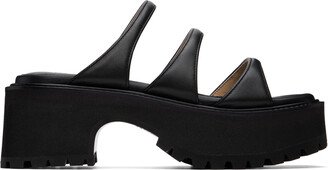 Black Platform Sandals-AA