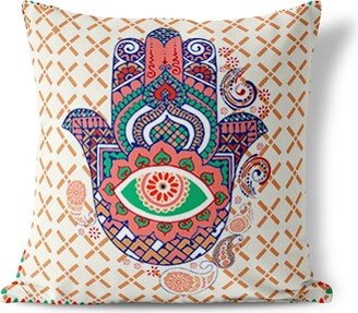 Amrita Sen Designs Amrita Sen Heavenly Hand Indoor Outdoor Pillow Zip