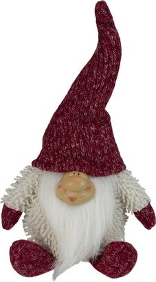 Northlight Chubby Smiling Gnome Plush Table top Christmas Figure