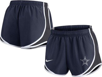 Women's Navy Dallas Cowboys Performance Tempo Shorts