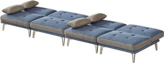 Modular Sectional Convertible Sofa Bed with Metal Leg