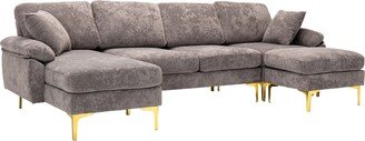 BESTCOSTY Living Room Sectional Sofa Accent Sofa