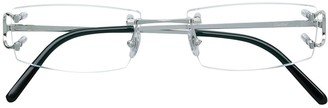 Frameless Square Glasses
