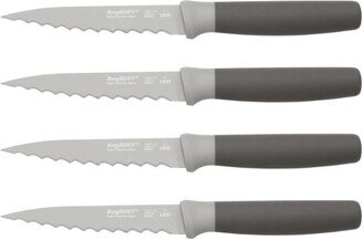 Leo 4Pc 4.5 Stainless Steel Steak Knives, Set of 4, Gray