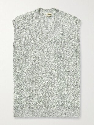 Divo Ribbed Cotton Sweater Vest