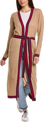 Scott & Scott London Maxi Tia Long Wool & Cashmere-Blend Cardigan-AC