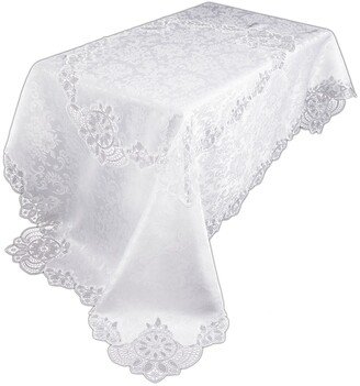 Antebella Lace Embroidered Cutwork Tablecloth, 72 x 108