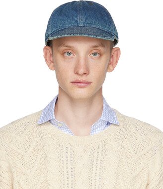 Blue Flat Denim Cap