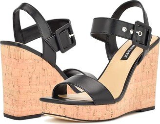 Courts 3 (Black) Women's Wedge Shoes