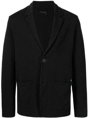 Patch-Pocket Jersey Blazer