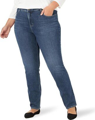 Plus Size Slim Fit Ultra Lux Skinny Jeans Mid-Rise (Celestial) Women's Clothing