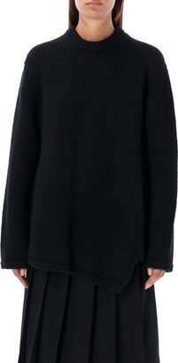 Asymmetric Crewneck Jumper