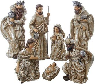 Kurt S. Adler Kurt Adler Kurt Adler 3-13 Inch Resin Nativity Table Piece, 7 Piece Set