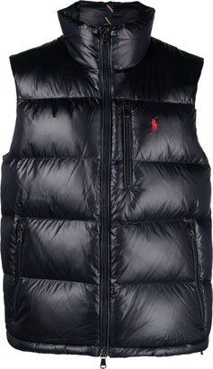 Logo-Embroidered Padded Gilet-AA