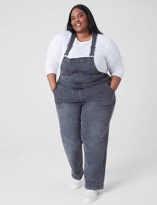 Straight Leg Denim Overall-AA