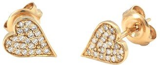 Diamond Select Cuts 14K 0.15 Ct. Tw. Diamond Heart Earrings