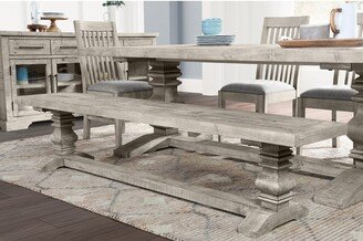 Sagrada Sierra Grey Wood Dining Bench