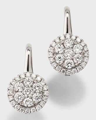 Firenze 18k White Gold Small Diamond Earrings