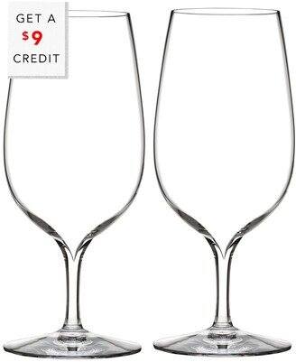 Elegance Set Of 2 Water Glasses With $9 Credit-AA