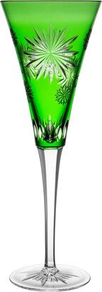 Waterford - Snowflake Wishes 2012 Courage' Green Champagne Flute