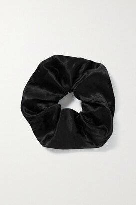 Silk-satin Hair Tie - Black