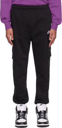 Black Flap Pocket Cargo Pants