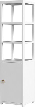 Lark 3-Tier 1 Door Narrow Bookcase Etagere