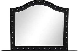 Galaxy Home Furnishings Sophia Crystal Tufted Mirror Made with Wood