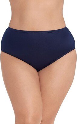 Plus Size Basic Brief (Midnight Blue) Women's Swimwear