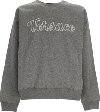 Logo Embroidered Crewneck Sweater-AC