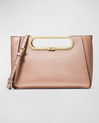 Chelsea Metallic Leather Convertible Clutch