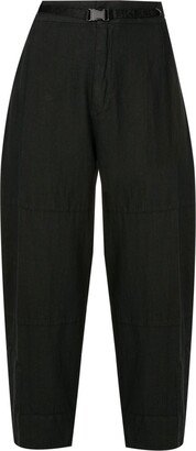 High-Waisted Trousers-BK