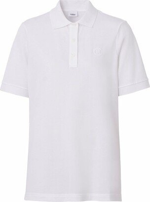 TB monogram cotton polo shirt