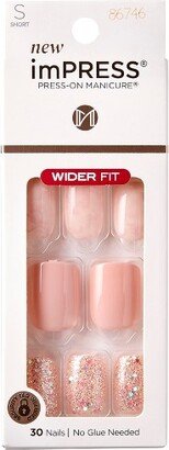 KISS Products imPRESS Wide Fake Nails - Just a Dream - 33ct