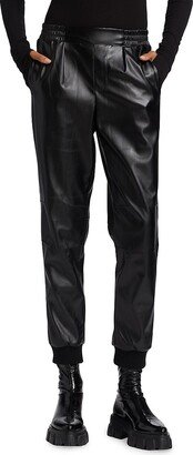 Vegan Leather Joggers