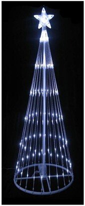 Northlight 12' Pure White Led Lighted Show Cone Christmas Tree Outdoor Decoration