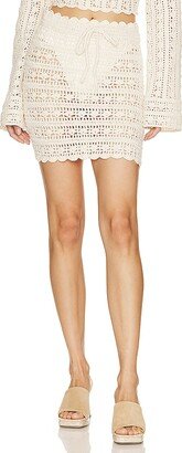 x REVOLVE Laurelin Crochet Mini Skirt