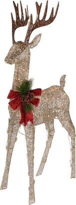 Northlight 48 Pre-Lit LED Champagne Deer Outdoor Christmas Decoration