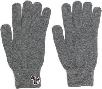 Intarsia-Knit Gloves