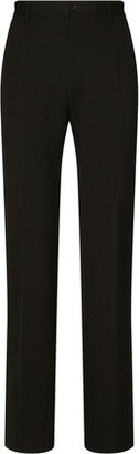 Flared Wool Trousers