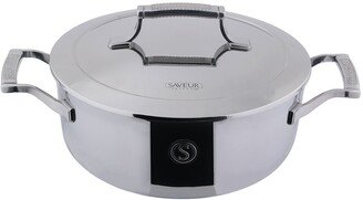 SAVEUR SELECTS 4 qt. 25cm Chef's Pan with Stainless Steel Cover