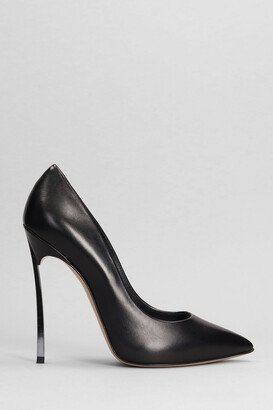 Blade Pumps In Black Leather