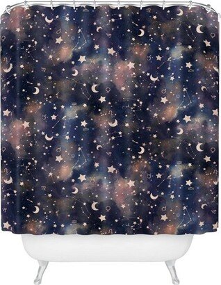 Jacqueline Maldonado Zodiac Shower Curtain Navy