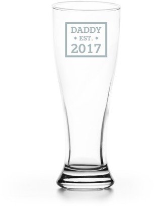 Pilsner Glasses: Established Memory Pilsner Glass, Glass, Pilsner Glass Single Side, White