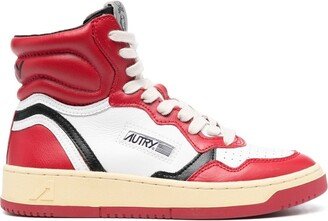 Logo-Print High-Top Sneakers-AA