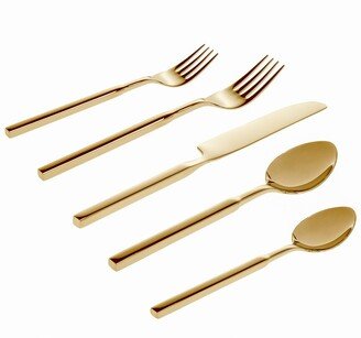 18/10 Cubit Mirror Gold 20Pc Flatware Set