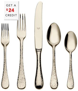 5Pc Flatware Set With $24 Credit