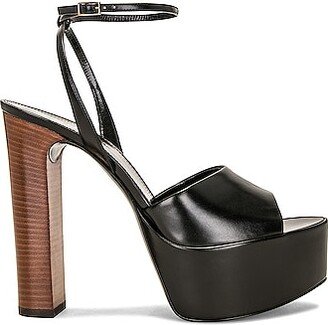 Jodie Platform Sandal in Black