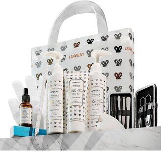 Lovery Care Package For Women & Men, 19Pc Hand Cream Gift In A Shoulder Bath Tote Bag